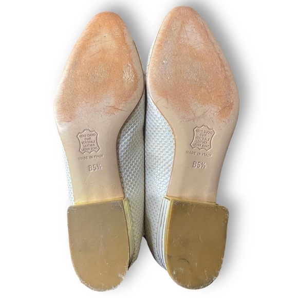 Joel Parker Vintage Women’s Cream Textured Heels - Size 5.5 B - Picture 8 of 12